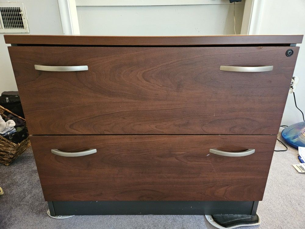 Bush Office Furniture Two Drawer Wide Filing Cabinet