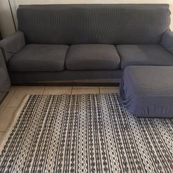 Three Seat Couch And Arm Chair With Ottoman