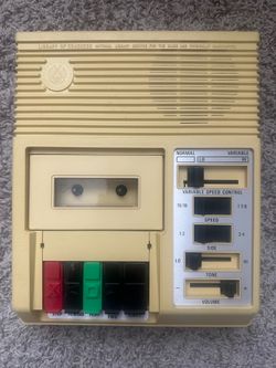 Vintage Telex C-1 Cassette Player Blind Handicapped Audio Device