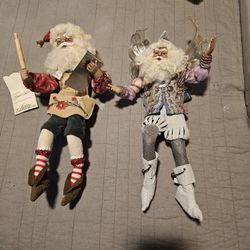 Lynn West Fairy And Santa Dolls