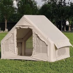 Tent Portable Outdoor Inflatable Tent 9X8FTInflatable Tent Travel Tent Free Tent Rain-Proof and Mosq