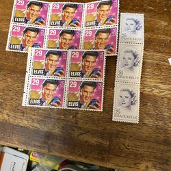 Elvis Stamps And Grace Kelly