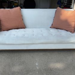 Vintage Micro Suede Couch 81”