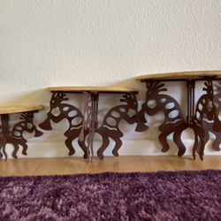 3 Kokopelli Shelves 
