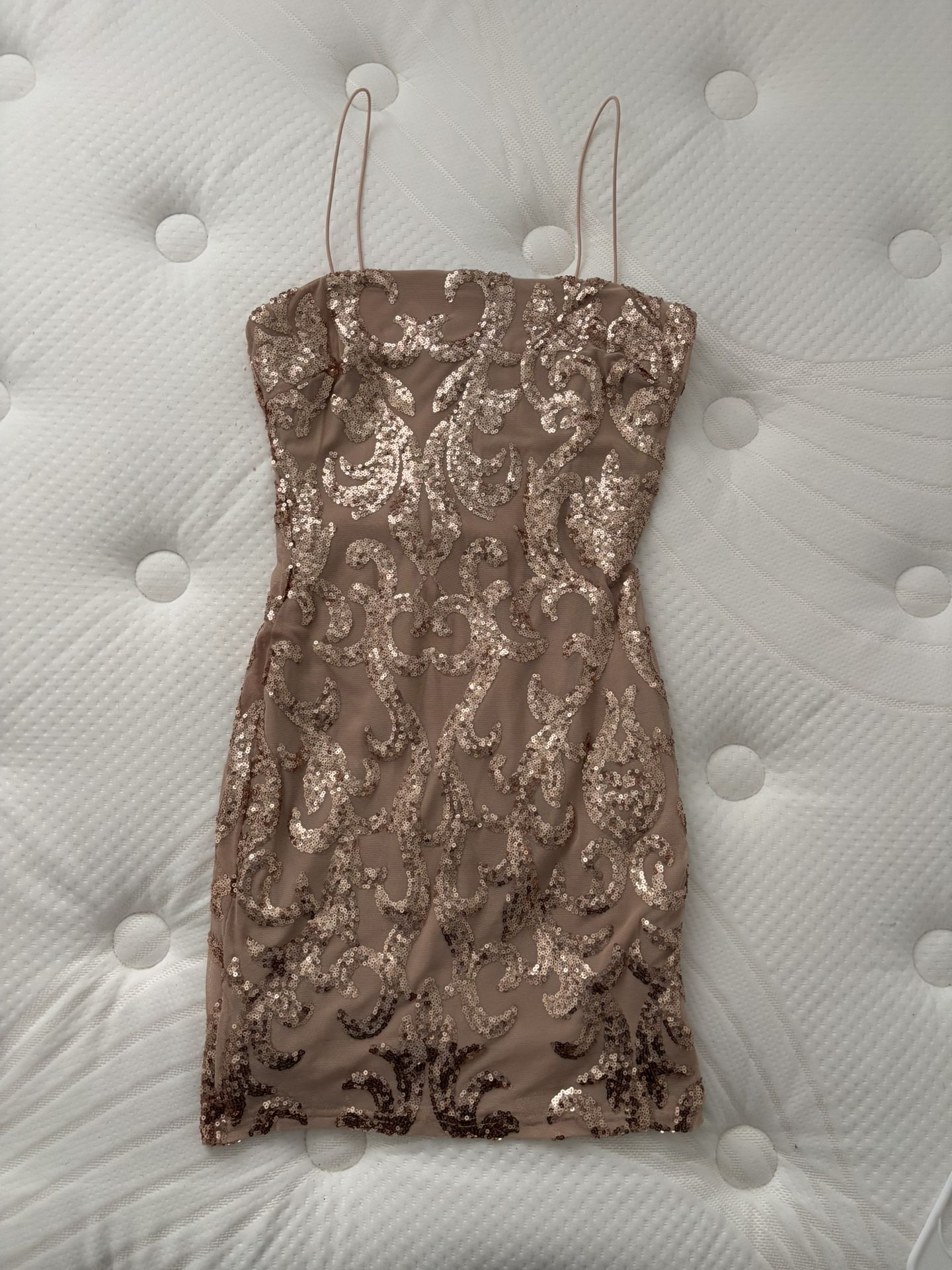 Sequence Dress (Rose Gold)