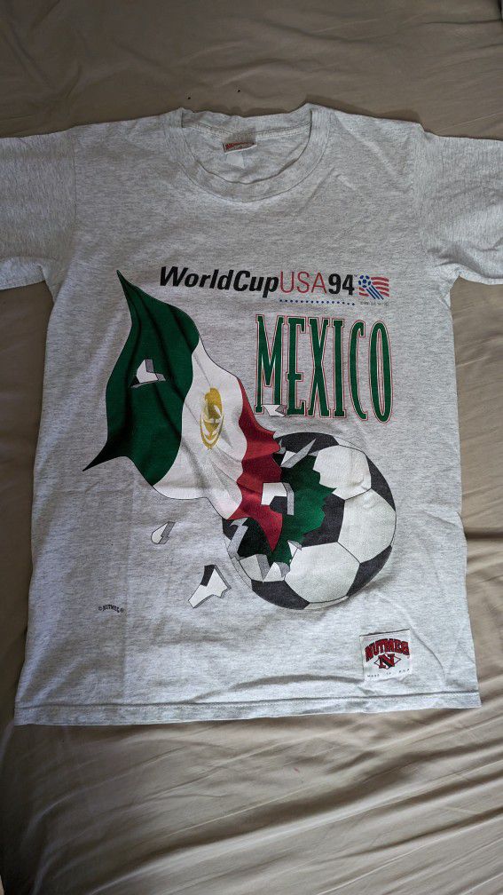 Vintage Nutmeg World Cup USA 1994 Mexico T Shirt Size M