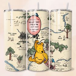 Custom 20oz Vintage Pooh Bear Print Stainless Steel Tumbler