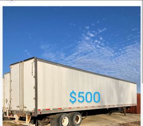 Large Semi Dry Van Trailer needs rewiring.