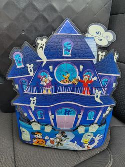 Loungefly Exclusive - Mickey and Friends Halloween Glow Haunted House Mini Backpack