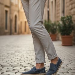 SPERRY TOP SIDER Boat Shoes Men’s Size 12M Canvas Blue Slip-On