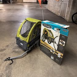 InStep Sync Single Seat Kids Bike Trailer – Green/Gray w/ Box