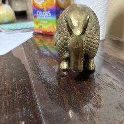 1970 Antique Brass Armadillo 