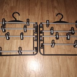 2 premium pants/skirts adjustable hangers