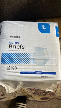 McKesson Ultra Briefs Large 18 Count