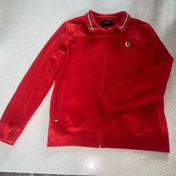 ferrari track jacket Red XL Full Zip Sweater Scuderia F1 Racing