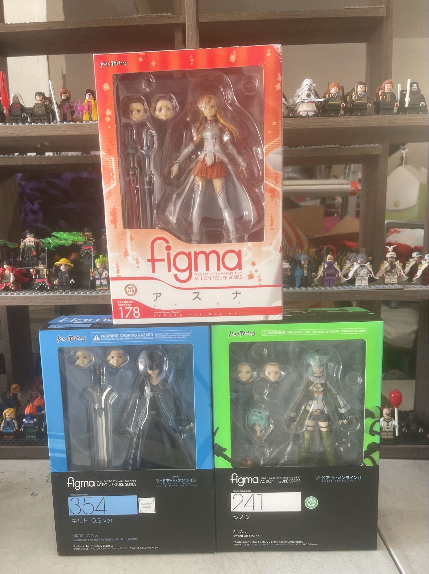 Set of 3 sword art online Figma figures
