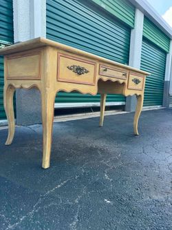 Vintage French Provincial Vanity By Bodart Furniture.