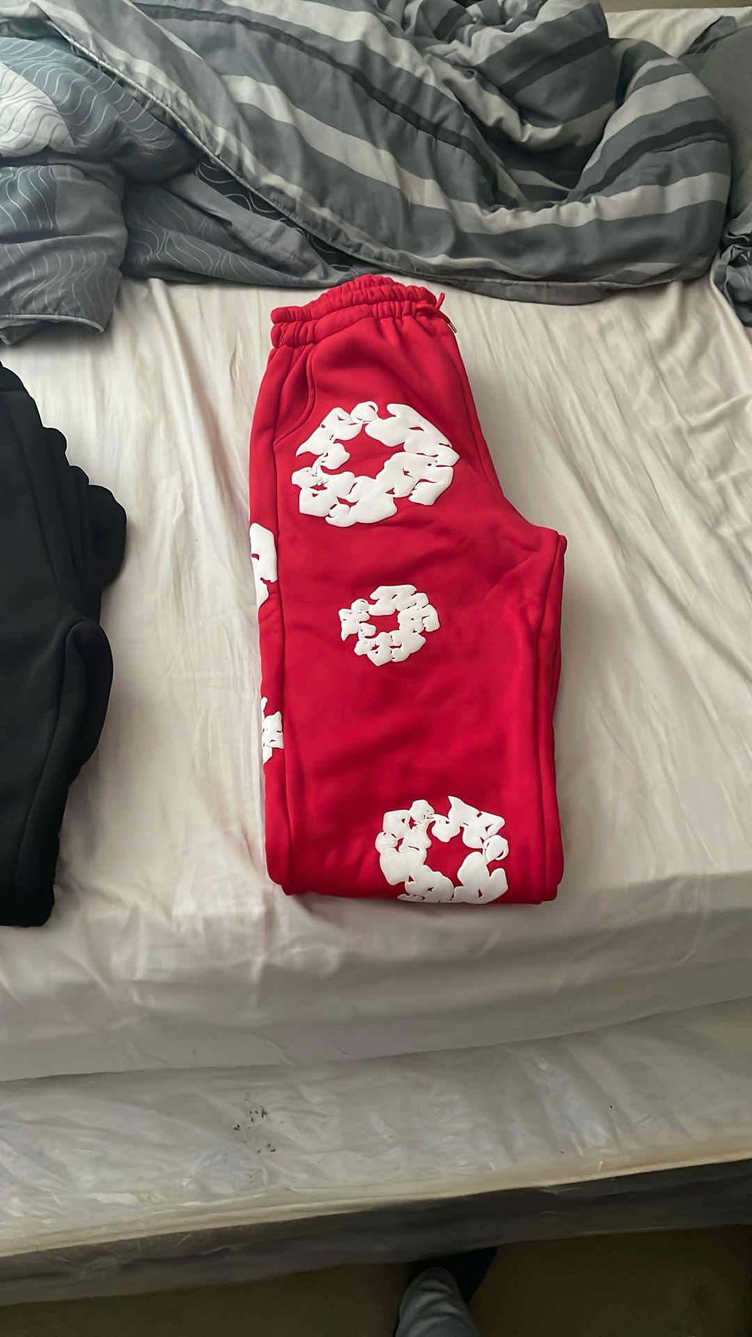 Red Denim Tears Sweatpants