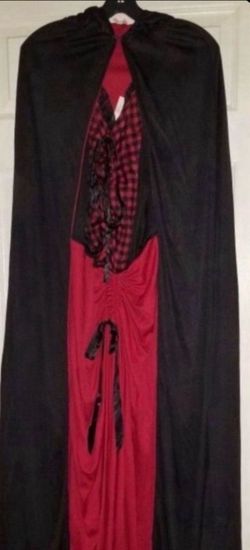 Vampire Halloween Costume with Cape