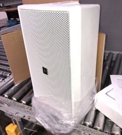 JBL Professional C29AV-WH-1 2-Way Premium 8-Inch Indoor Outoor Monitor Speaker, White White 300-Watt With Multi-Tap Transformer