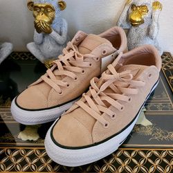 COME GET THESE SHOES! 10.5 Women Pink Dusk White CONVERSE Low Top 