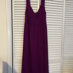 Liz Lange Maternity Size L Purple MIDI Dress
