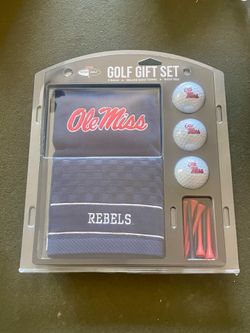 Ole Miss Rebels Golf Gift Set Brand New
