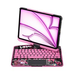 Transparent 360° Apple Tab Keyboard Case