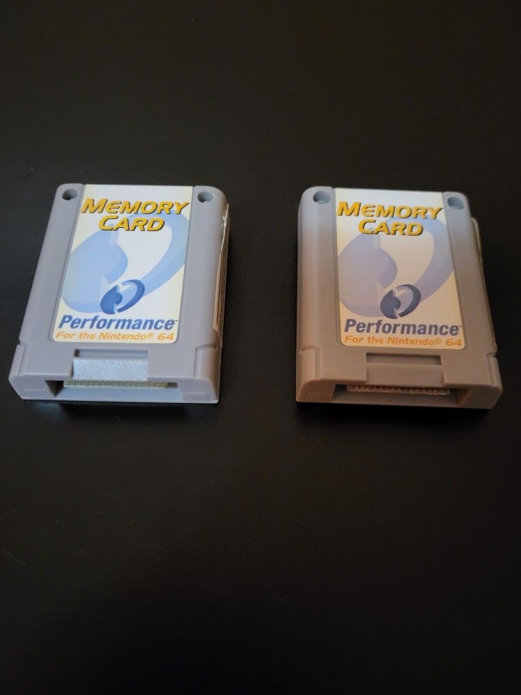 2 Nintendo 64 N64 Memory Cards