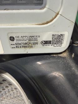 GE top load washer