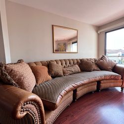 Beautiful Half Moon Couch Sofa 