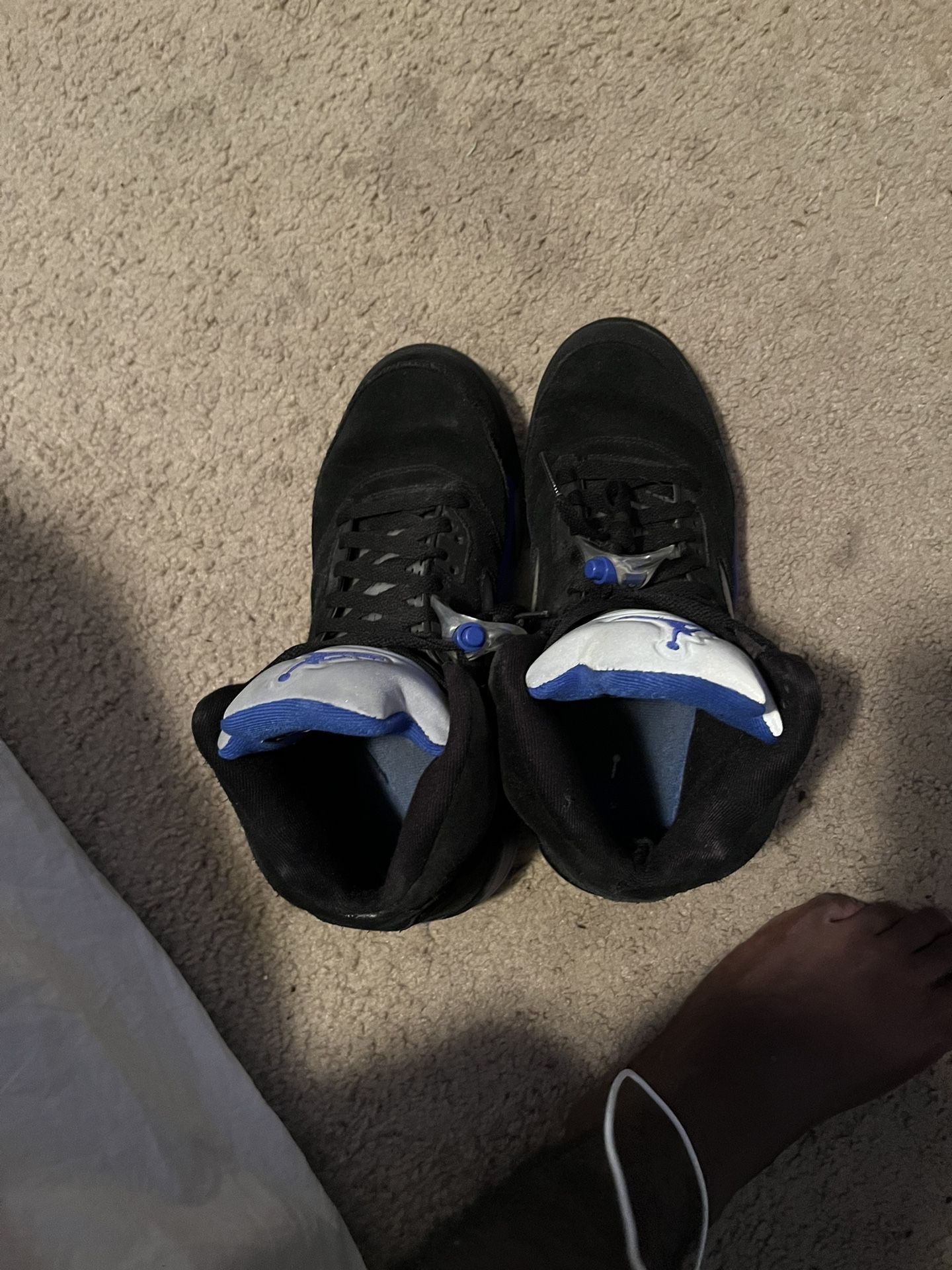 Blue Air Jordan 5s