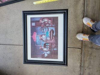 “Framed Dogs Playing Poker"