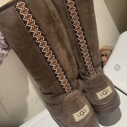 Ugg Brown Boots Size 8 W 