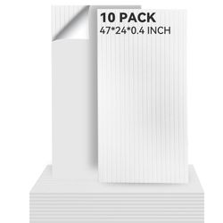 10 Packs Acoustic Panels,Large 47" X 24" X 0.38" Soundproof Wall Panels,Self-adhesive Sound Absorbing Dampening Panel,Sound Proof Panels for Walls Hom