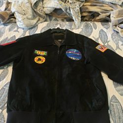 Vietnam Veterans US Navy  Suede Leather Jacket