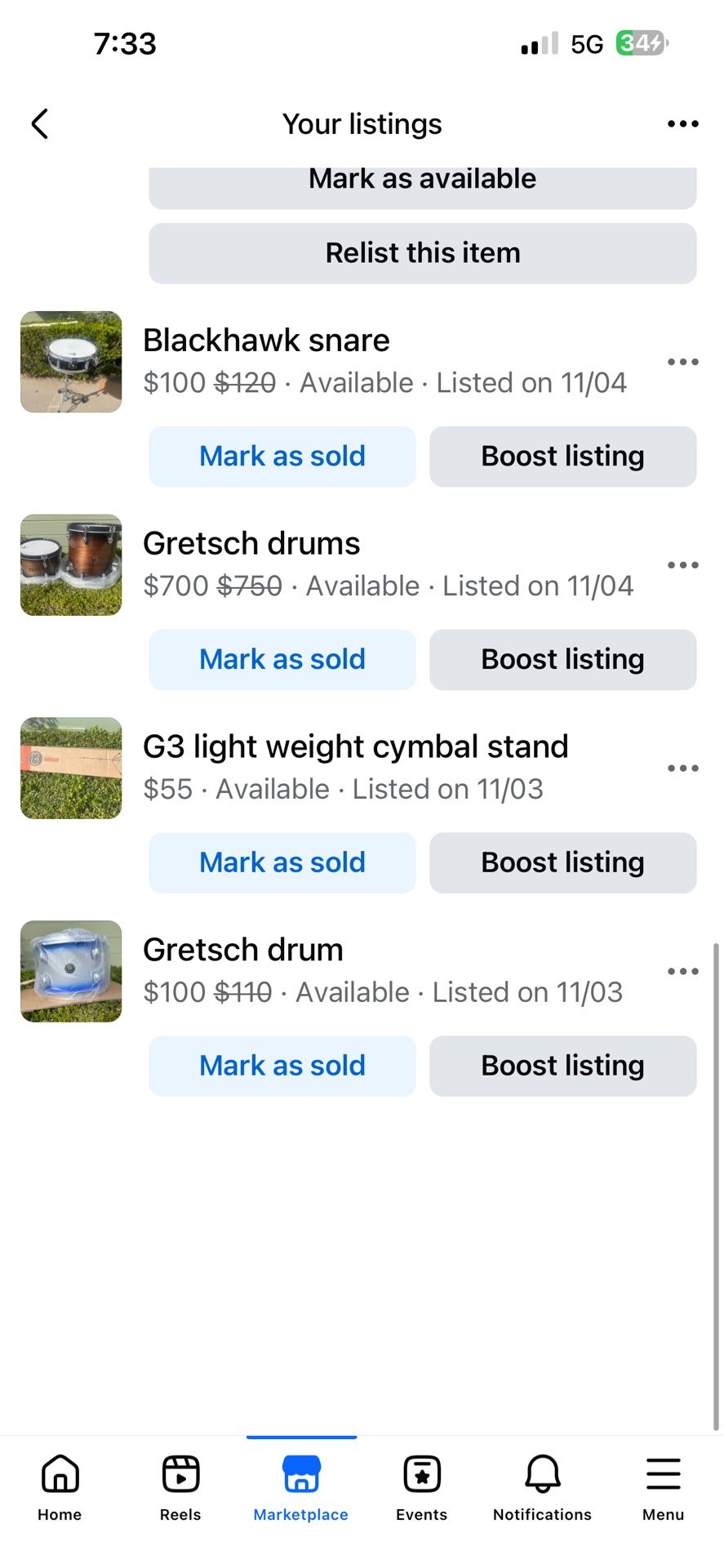 Drums And Accessories 