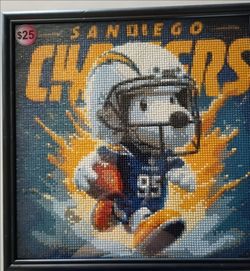 San Diego chargers diamond art