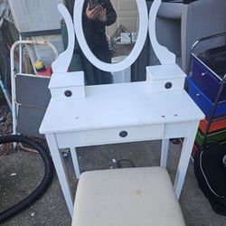 Price Is Firm.. Children's Bedroom Vanity With Chair