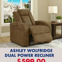 Ashley Signature Design Dual Power Recliner