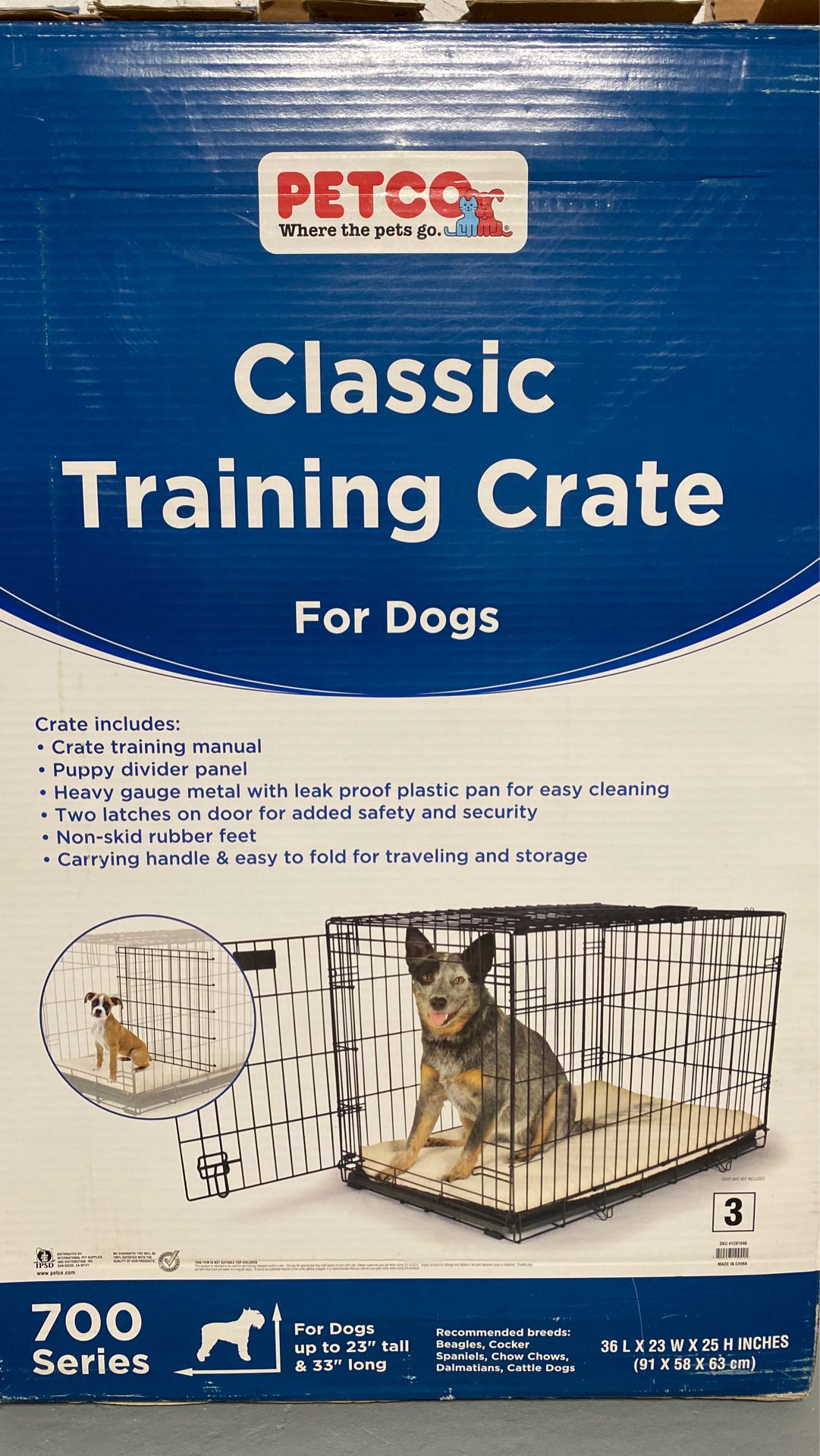 Classic Training Crate for Dogs !
