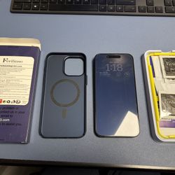 [Applecare Plus] Unlocked iPhone 15 Pro Max 512GB Blue Titanium