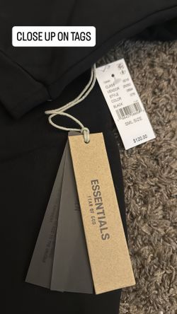 Black Fear Of God Essentials Hoodie