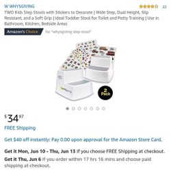 New set of 2 Kids step stools