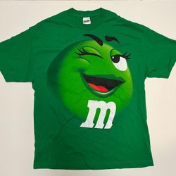 Vintage Green M&M’s Tee size XL 