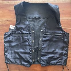 Leather Jacket Vest