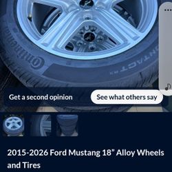 Ford Mustang Wheels And Tires 400.00