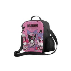 Drieyuil Kuromi and My Melody Women Insulated Lunch Bag,reusable Water-resistant Cooler Lunch Tote Box, Boys Girls Cute Container Lunch Portable Bag f