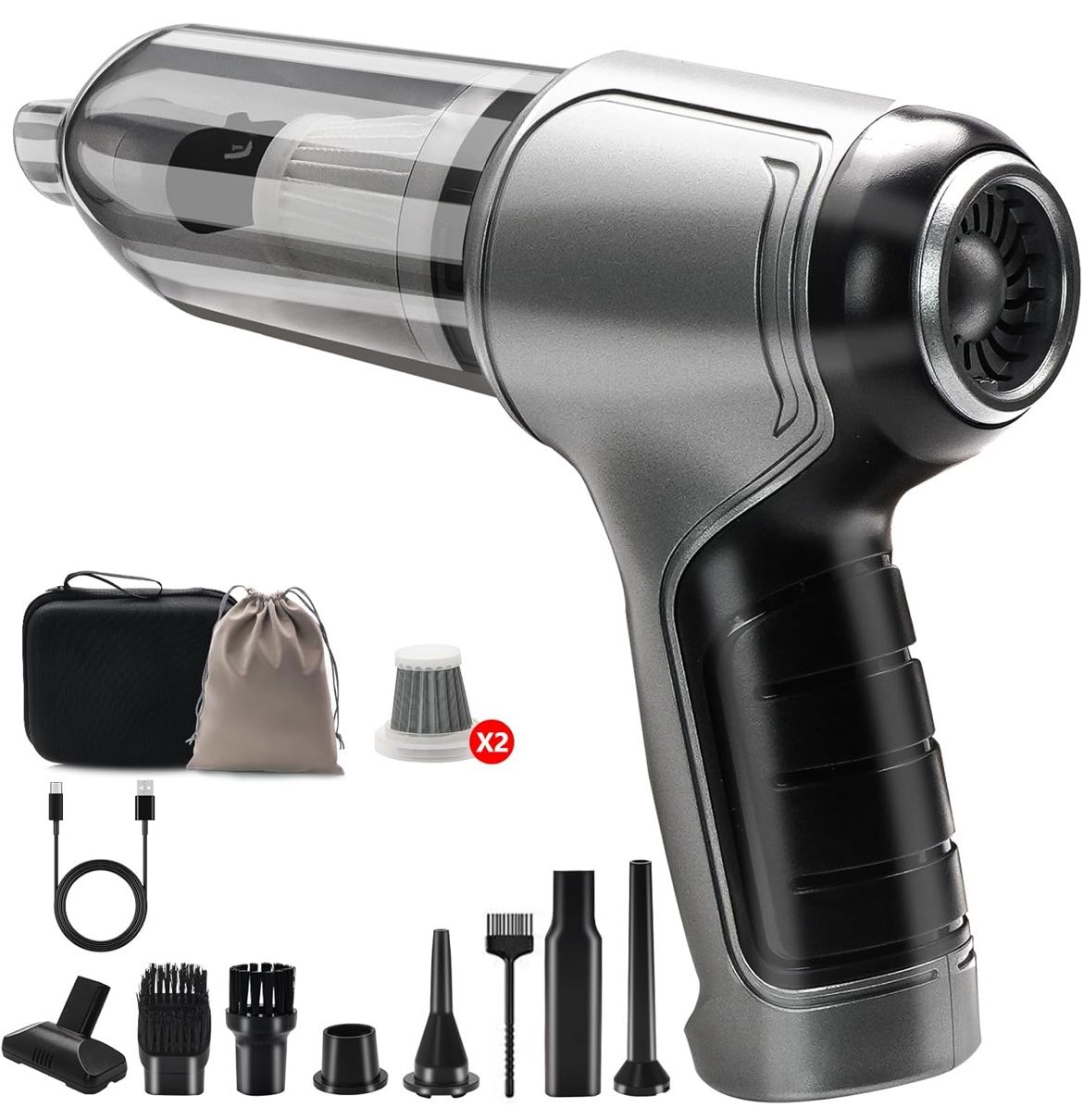 Brand New Cordless Handheld Vacuum Cleaner - 15,000PA Powerful Suction, Brushless Motor Car Vacuum for Pets Hair, Portable Cleaner for Cars/Home/Offic