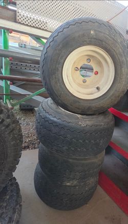 4 - golf cart wheels & tires